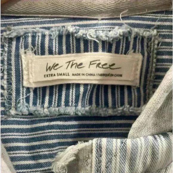 We The Free Okinawa Denim Duster Size XS Free People Hooded Jacket - Picture 11 of 14
